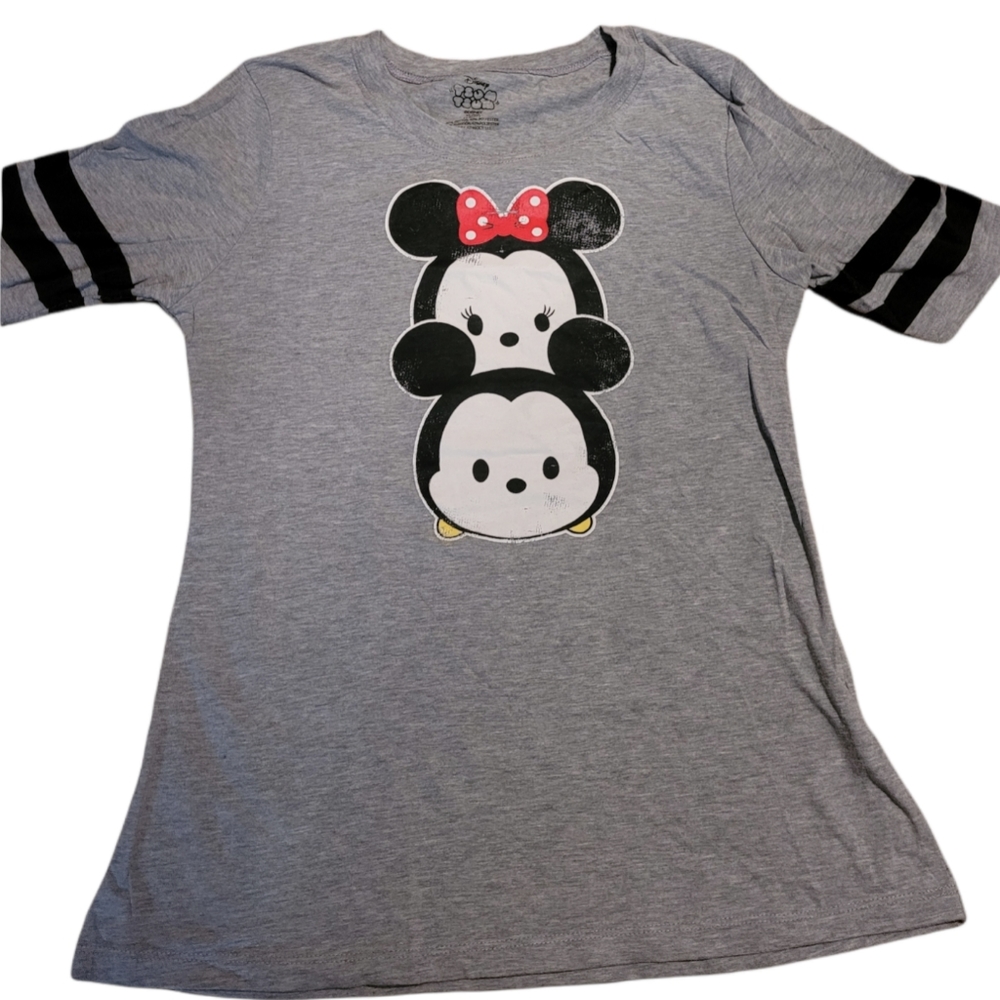 Disney tsum tsum juniors tshirt gray mickey minnie mouse xl 15/17